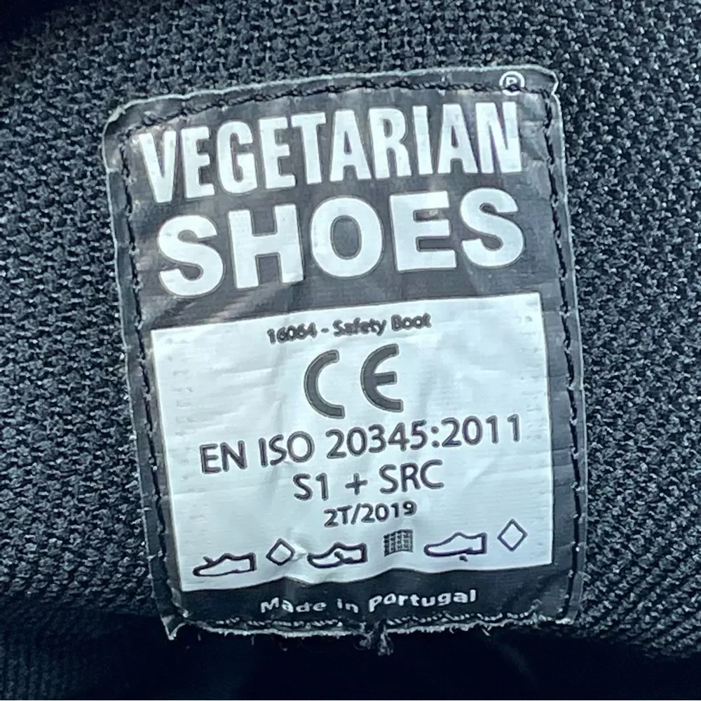 Vegetarian Shoes Steel-Toe Safety Work Boots Size 13 US 47 EUR Model 16064